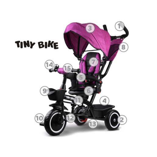 Slika Tricikl Tiny Bike 3u1 – Purple