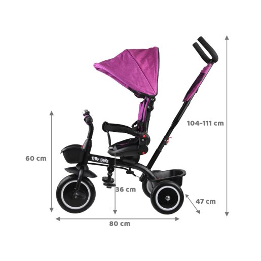 Slika Tricikl Tiny Bike 3u1 – Purple