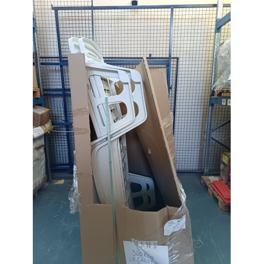 Slika LEŽALJKA PLASTIČNA LETTINO FISSO, BIJELA