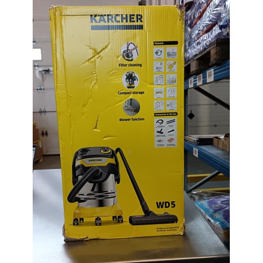 Slika Karcher mokro suhi usisavač WD 5 S V-25/5/22 / 25L, 1100W, inox, 1.628-350