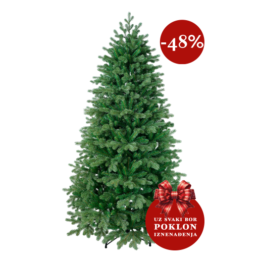 Prikažite detalje za Umjetni bor 3D Smreka 180 cm + POKLON Picture alt