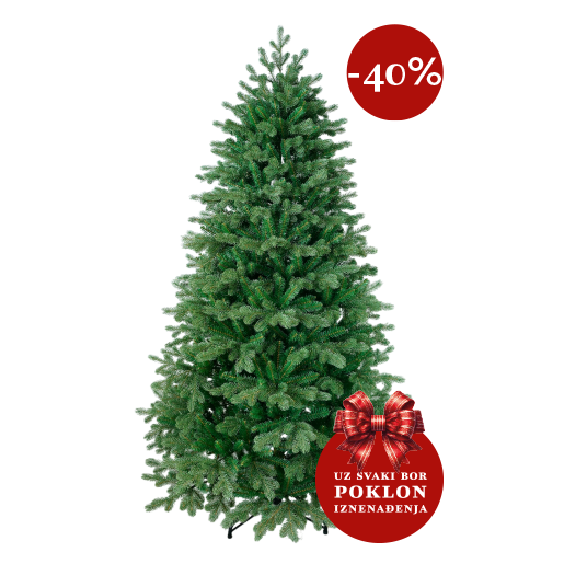 Slika Umjetni bor 3D Smreka 240 cm + POKLON