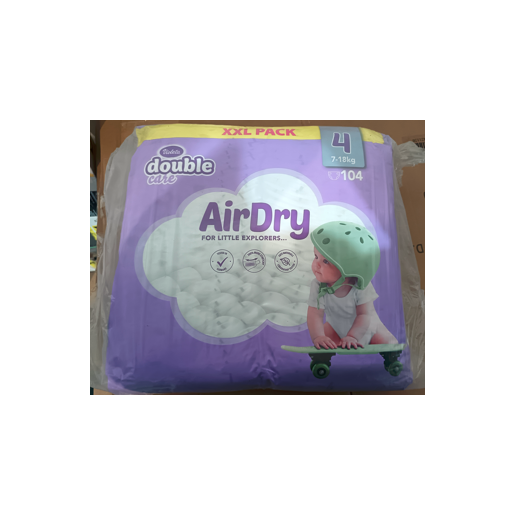 Slika Violeta Pelene Double Care AIR DRY MAXI 4, XXL pakiranje (7-18 kg, 104 kom)