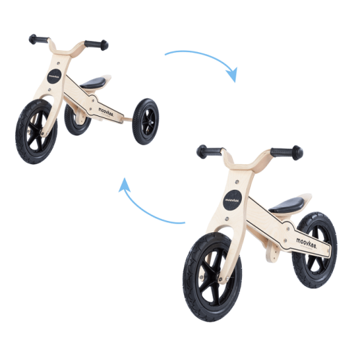 Slika Drveni bicikl 2u1 Jane natural