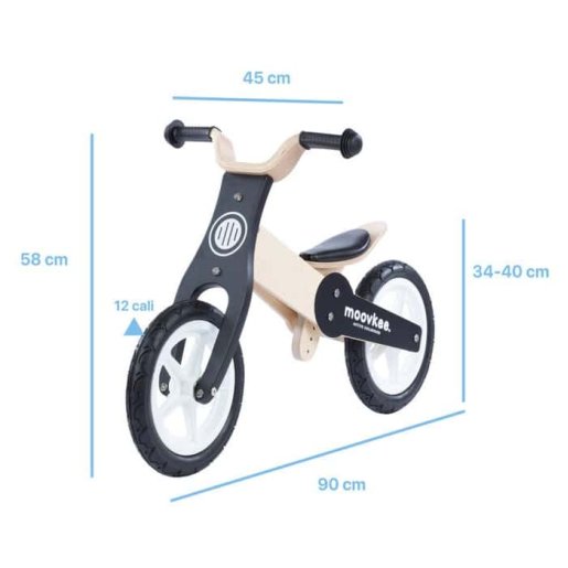 Slika Drveni bicikl 2u1 Jane sweet black